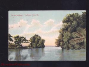 JEFFERSON CITY MISSOURI ON THE MOREAU RIVER ANTIQUE VINTAGE POSTCARD MO.