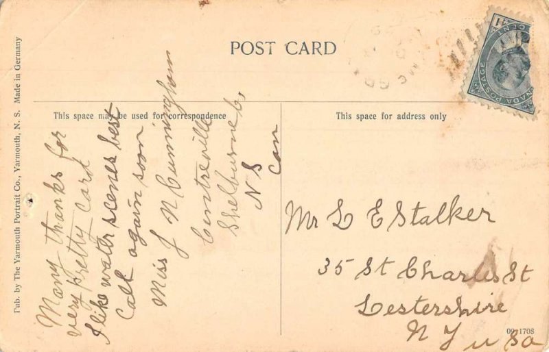 Clarks Harbour Nova Scotia Canada scenic view south east antique pc BB1075