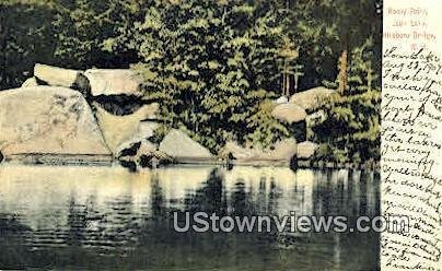 Rocky Point, Loon Lake in Hillsboro Bridge, New Hampshire