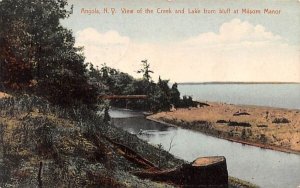 Creek and Lake from Bluff Angola, New York