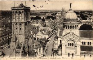 CPA TOURS - Panorama - La Tour Charlemagne et la Basilique St-MARTIN (298751)