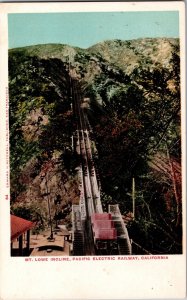 MT. LOWE INCLINE Pacific Electric Railway California Postcard c1907