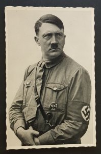 GERMAN EMPIRE THIRD REICH ORIGINAL POSTCARD - ADOLF HITLER - 'BROWN SHIRT'