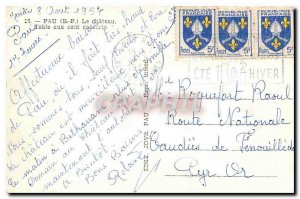Old Postcard Pau G A The Chateau table covered with a hundred