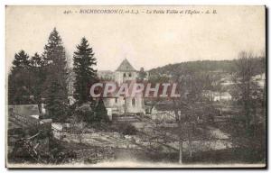 Old Postcard Rochecorbon La Petite Vallee And & # 39Eglise