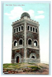 1908 The View Of High Rock Tower Lynn Massachusetts MA Antique Postcard 