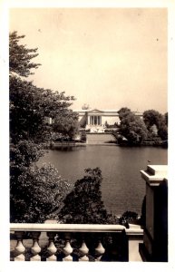 Cleveland, Ohio - RPPC - View across the lake - Cleveland Museum of Art - c1940