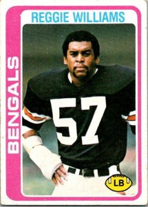 1978 Topps Football Card Reggie Williams Cincinnati Bengals sk7049