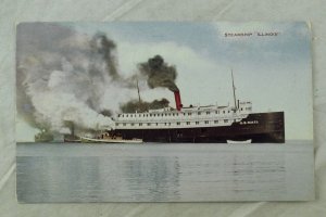C.1910 Steamship Illinois Postcard F71