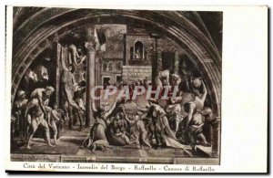 Postcard Old Cittan Del Vaticano Incendio Del Borgo Di Raffaello Raffaello Ca...