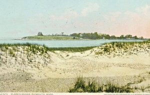 Postcard Early View of Clark's Island in Plymouth, MA.  L9