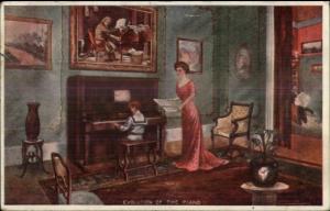 RK Maynard Piano Co Chicago IL Player Pianos Evolution of Piano Postcard 1911