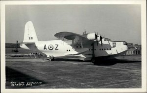 Pembroke Dock Wales Airplane Aviation The Last Sunderland c1940s Real Photo RPPC