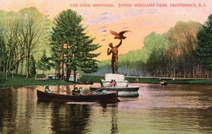 Vintage Postcard 1912 The Dyer Memorial Roger Williams Park Providence R.I.