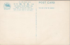 MS 'Hiye Maru' Ship NYK Line Advertising Unused Postcard G12