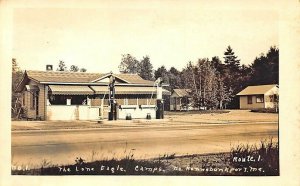 Kennebunkport ME The Lone Eagle Restaurant & Gas Station 2 Real Photo Postcard