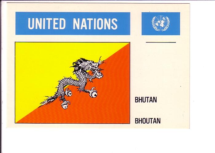 Bhutan, Flag, United Nations, 