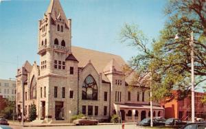 BEAUMONT TEXAS TYRRELL PUBLIC LIBRARY~BEAUTIFUL STONE BUILDING POSTCARD 1950s