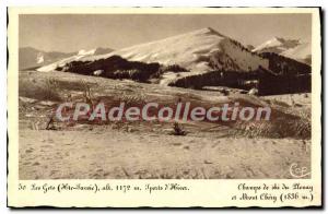 Old Postcard Les Gets ski fields of Mount Plenay Chry
