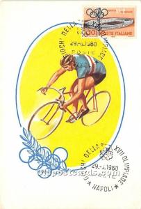 Cycling Olympic 1960 Stamp on front 