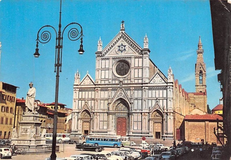 Square and Church of S Croce Firenze Italy Unused 