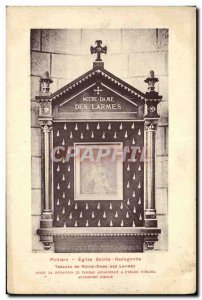 Old Postcard Poitiers Eglise Sainte Radegonde Table of Our Lady of Tears