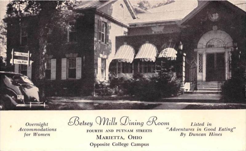 Ohio Marietta  Betsey Mills Dining Room Restaurant