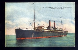 LS3428 - French Liner - CGT - La Navarre - postcard