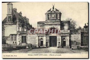 Old Postcard Chateau d'Anet XVI century The main entrance