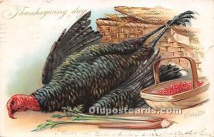 Artist R J Wealthy Thanksgiving Greetings 1906 small tear right edge, writing...