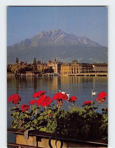 Postcard Lucerne, mit Pilatus, Lucerne, Switzerland