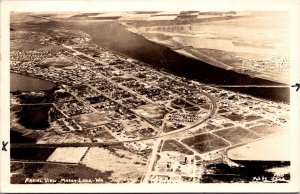 Real Photo Postcard Aerial View of Moses Lake, Washington