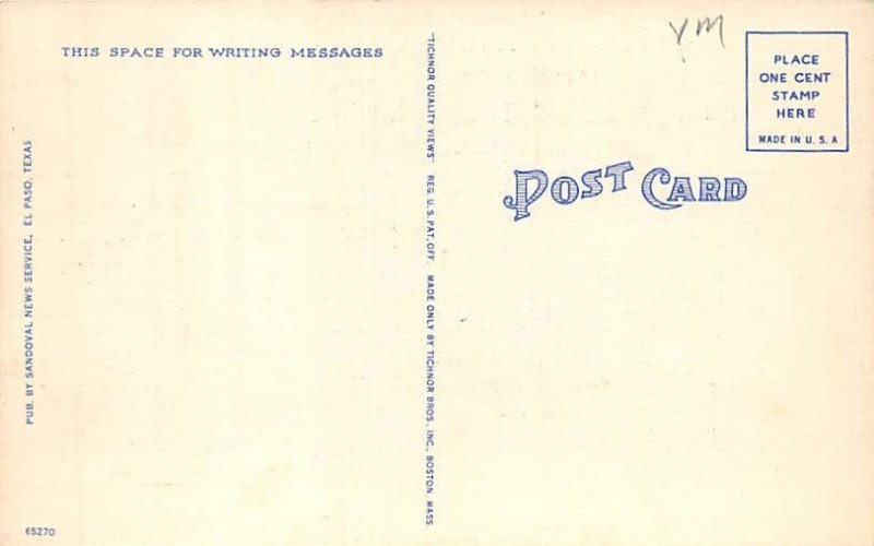 Airplane View College Of Mines El Paso, Texas View Images