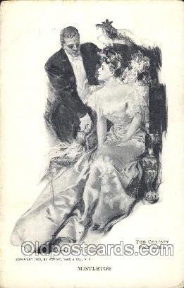 Artist Signed Howard Chandler Christy, Mistletoe 1907 