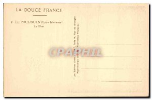 Postcard Old La Douce France Le Pouliguen Loire Inferieure Port Boat