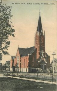 C-1910 hand colored Minnesota Willmar Lutheran Synod Church Postcard 22-11072