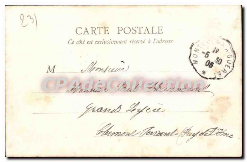 Old Postcard Moutier D'Ahun Bridge