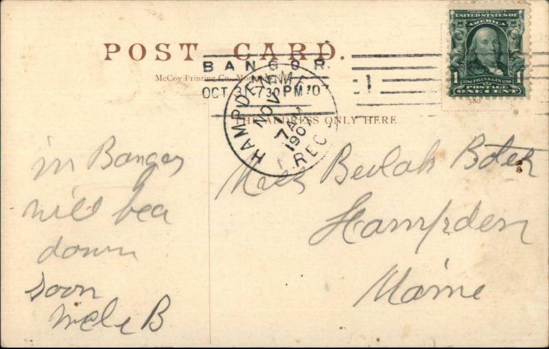 Sydney Cape Breaton Harbor Steamer Boats c1910 Postcard