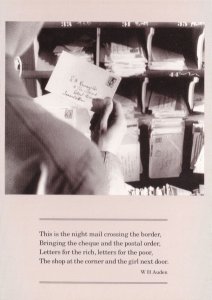 Royal Mail 1930s Silent Movie Film Poem Advertising Postcard