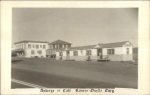 Riviere Ouelle Quebec Auberge & Caf‚ Real Photo Postcard