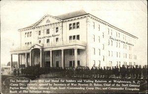 Wrightstown New Jersey NJ Salvation Army Hut & Hotel c1915 Real Photo Postcard