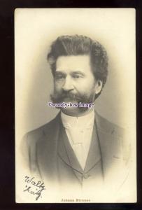 su3584 - Music - Johann Strauss a Famous Austrian Composer - postcard