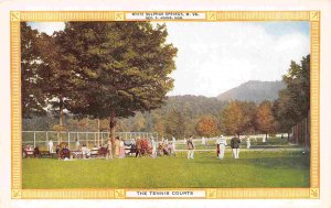 Tennis Courts White Sulphur Springs West Virginia postcard