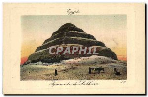 Postcard Ancient Egypt Pyramid of Saqqara Egypt
