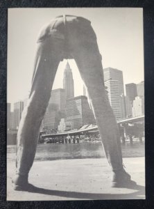 New York City by Arthur Tress. Man on Empire State building ©1980 Blank Card