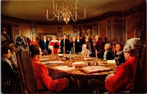 Vtg Royal Governor Dismisses the Virginia VA House of Burgesses Postcard