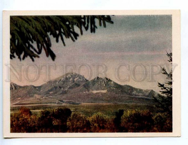 217726 RUSSIA CAUCASUS view of Beshtau old postcard