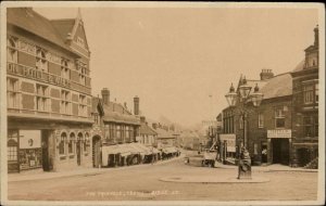 Yeovil Somerset The Triangle Street Scene c1910 Real Photo Postcard