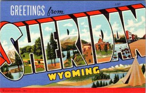 Postcard TOURIST ATTRACTION SCENE Sheridan Wyoming WY AM5257