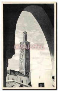 Old Postcard Tangier Morocco Mosque Grand Socco